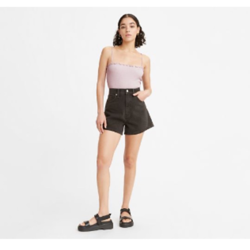 Levis high waisted mom shorts